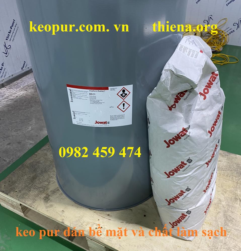 keo pur dán bề mặt và chất làm sạch